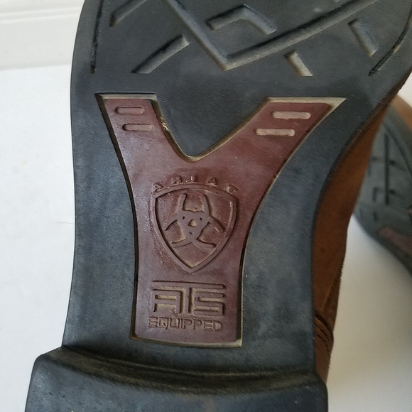 Ariat Heritage Lace Leather Distressed Western Cowgirl Rodeo Boots Size 11 - Picture 12 of 14